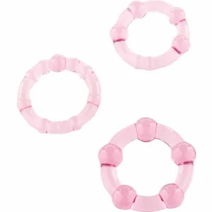 Seven Creations Pink Silicone Support Rings Set of 3 - Adjustable Sizes