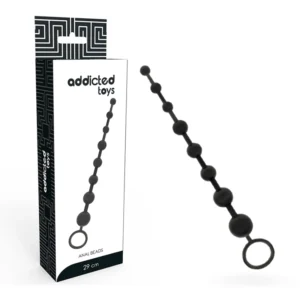 Addicted Toys Bead Chain 29 cm Black - Flexible Silicone System