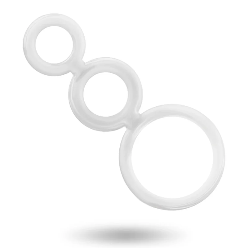 Addicted Toys Rings Set Transparent - 3 Sizes, Flexible Material