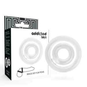 ADDICTED TOYS Potenz C-Ring Clear Silicone Dual Support Set 42/20mm