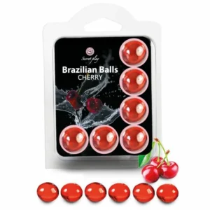 Secret Play Brazilian Balls Cherry Scented Lubricating Pearls 2pcs