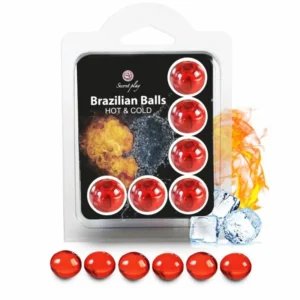 Secret Play Set of 6 Brazilian Intimate Spheres Hot & Cold Sensation