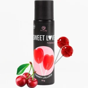 Secret Play Cherry Lollipop Edible Gel 60ml - Flavored Water-Based Formula