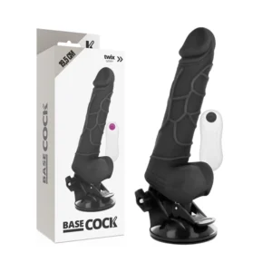 BASECOCK Remote Control Flexible Vibrating Model Black 19.5 cm TPE