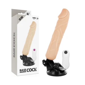 BASECOCK Vibrating Intimate Device Remote Control Flesh 20x4cm TPE