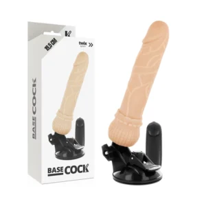 BASECOCK Vibrating Intimate Device Remote Control Flesh 19.5 cm x 4 cm
