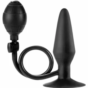 CalExotics COLT Large Inflatable Plug Black Silicone 11.5x3.75cm