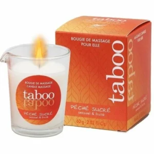 RUF Taboo Massage Candle Peach-Nectarine Aroma 60g - Natural Oil
