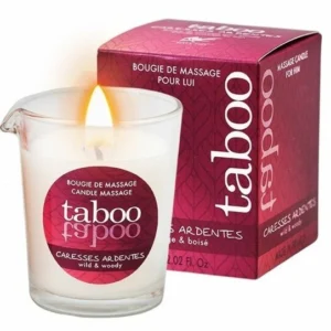 RUF Taboo Massage Candle for Him - Fern Aroma, 60g, Natural Oils