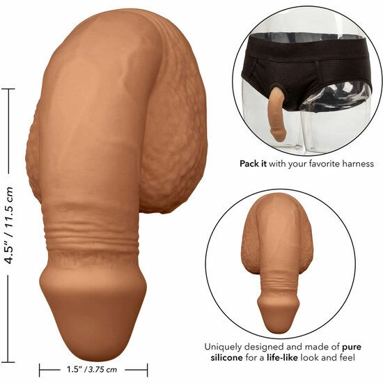CalExotics Silicone Packing Model 12.75 cm Caramel Comfort Fit