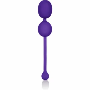 CalExotics Rechargeable Dual Kegel Trainer Purple 9x3.25cm Silicone