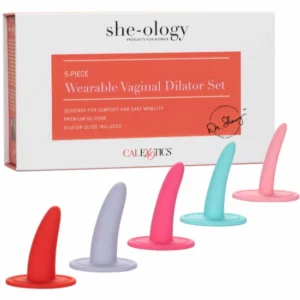 CalExotics She-Ology 5-Piece Silicone Dilator Set, Ergonomic Design