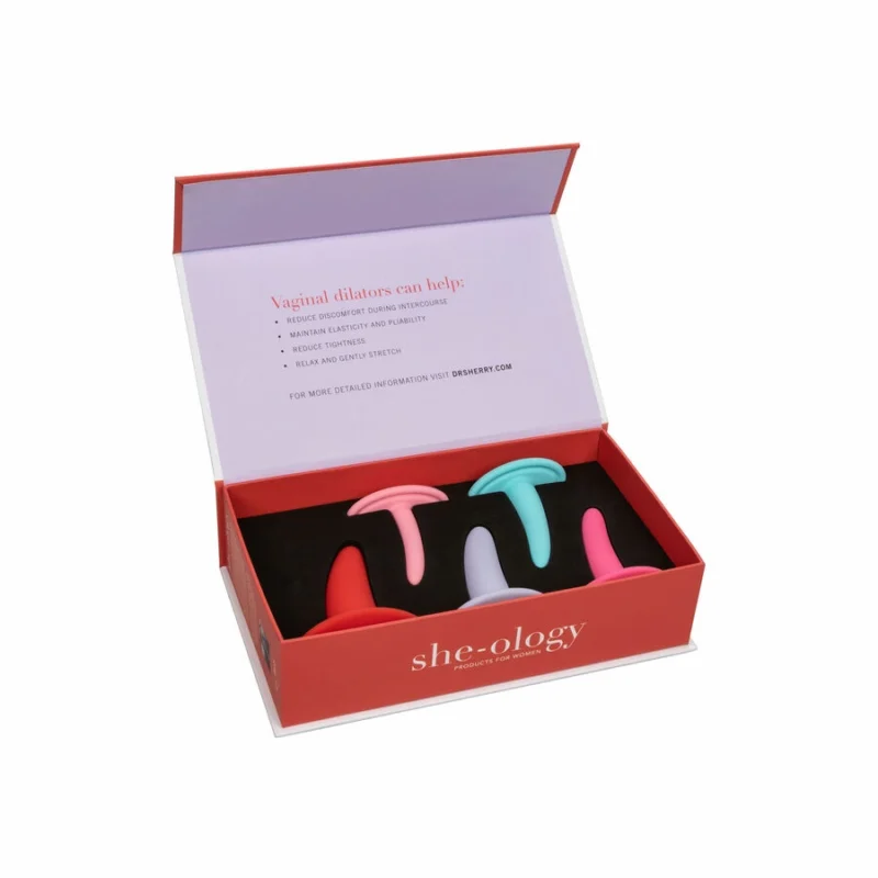CalExotics She-Ology 5-Piece Silicone Dilator Set, Ergonomic Design