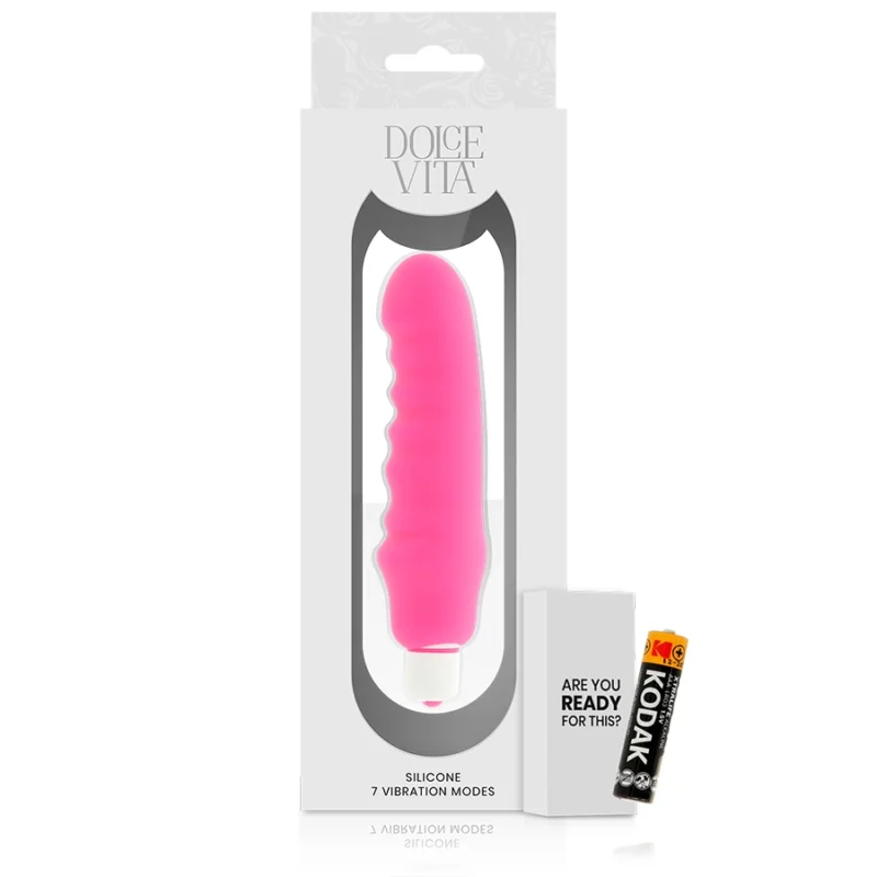 Dolce Vita Genius Pink Silicone Intimate Wellness Device 15x3.7cm Waterproof