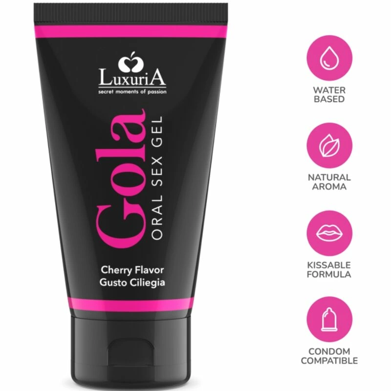 Intimateline Luxuria Oral Gel Cherry 50ml - Flavored Moisturizing Formula
