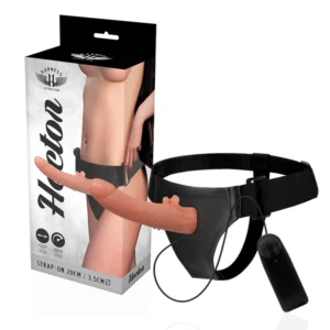 Harness Attraction Hector Intimate System 20 cm Vibrating & Rotating, Black