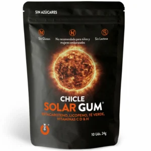WUG Solar Gum Sun Tanning Supplement 10-Pack, Tropical Flavor, Sugar-Free