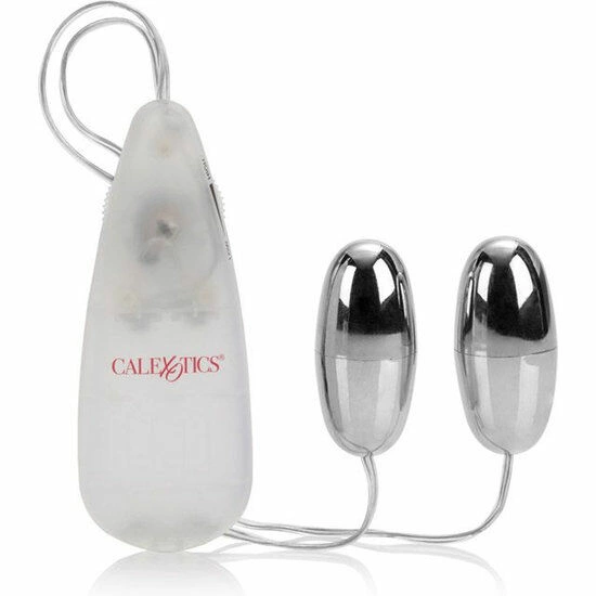 CalExotics Vibrating Bullets Silver Duo - Multi-Speed Stimulation Set