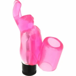 Seven Creations Silicone Finger Bunny - Flexible Intimate Ring, Pink