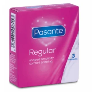 Pasante Regular Natural Latex Protective Barrier 3-Pack, 54mm, CE Marked