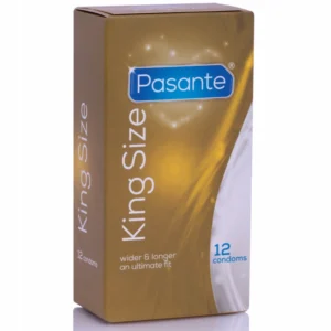 Pasante King Size XL Wide & Long Condoms 12-Pack 60mm 205mm CE Certified