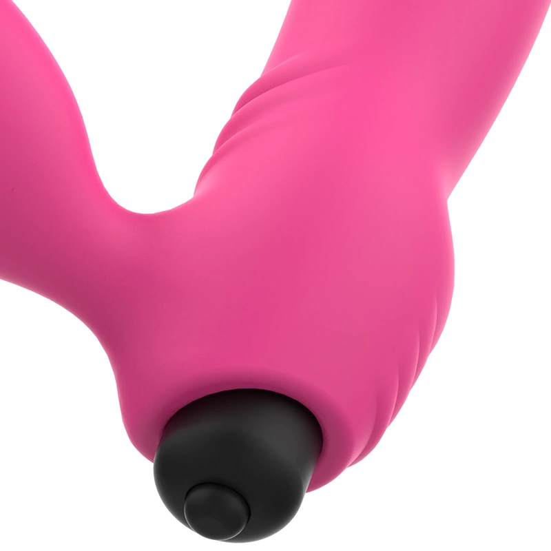 OHMAMA BIX Double Stimulation Vibrator Pink Xmas Edition 163mm Silicone