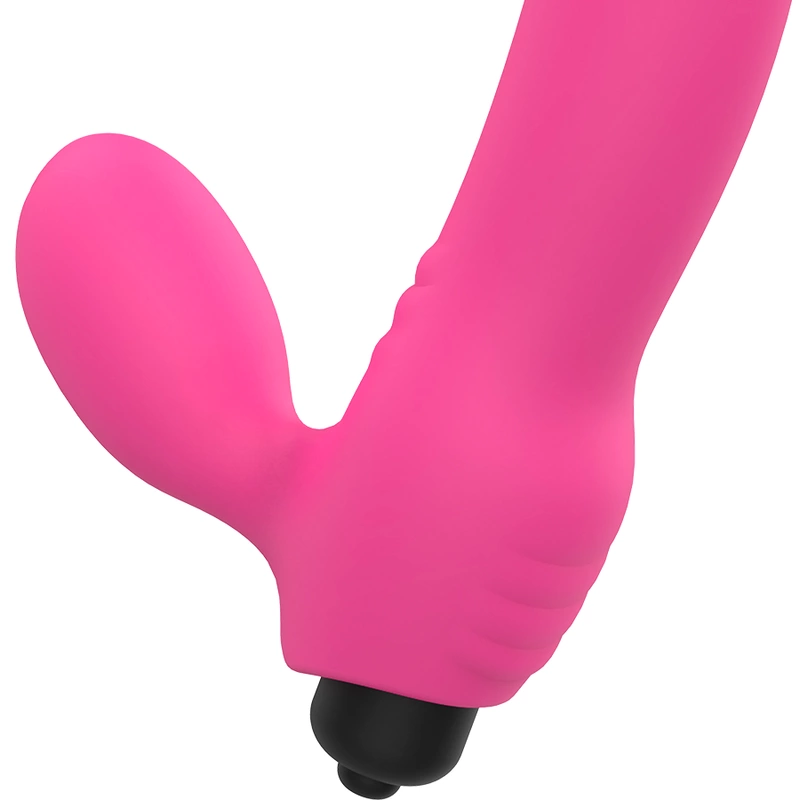 OHMAMA BIX Double Stimulation Vibrator Pink Xmas Edition 163mm Silicone
