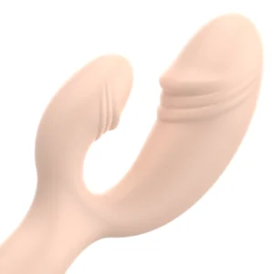 OHMAMA Classic Rabbit Vibrator Xmas Edition Silicone, 155mm, Flesh Color