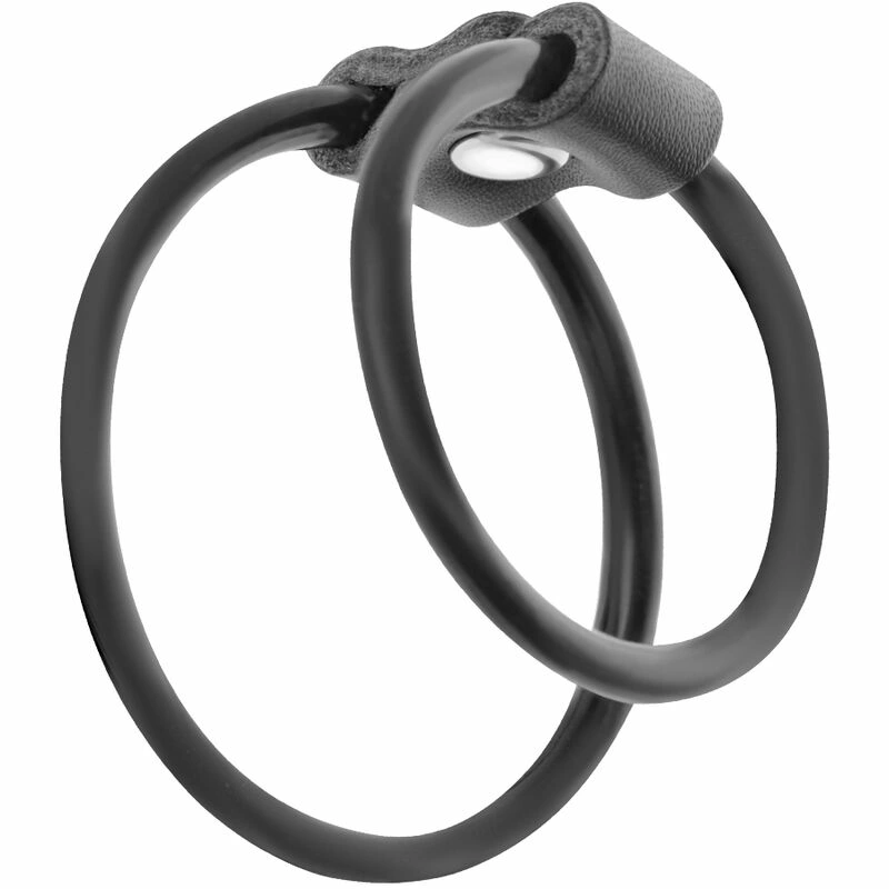 Darkness Set of Two Flexible Anatomical Support Rings Black