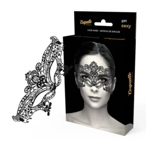 Coquette Chic Desire Lace Mask Black - Elegant Eye Accessory