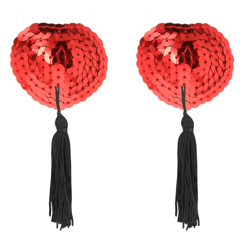 Coquette Chic Desire spenelių dangteliai raudoni – elegantiškas lipnus rinkinys