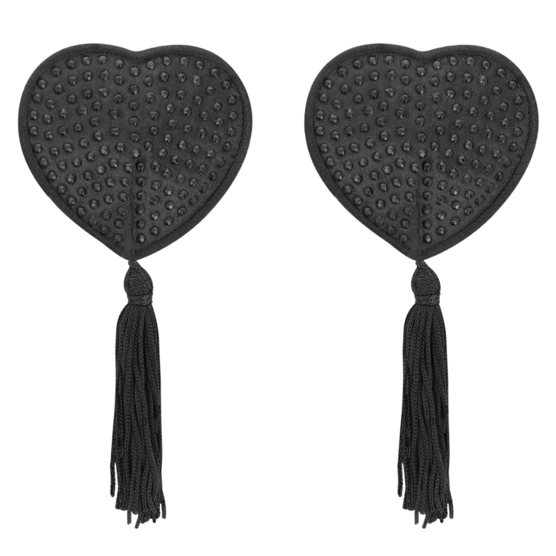 Coquette Chic Desire spenelių dangteliai juodi – elegantiškas lipnus rinkinys