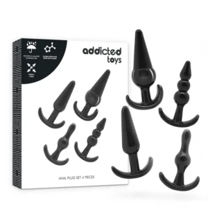 Addicted Toys Set of 4 Flexible Intimate Plugs - Body-Safe Silicone