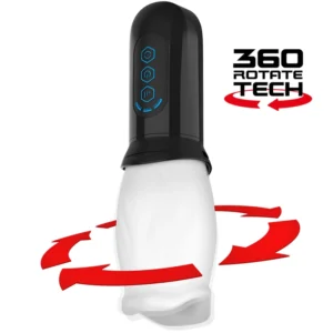 Jamyjob Spinjob Rotating Intimate Device 3-Speed USB TPE 8cm Black
