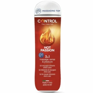 Control Hot Passion 3-in-1 Gel 200ml - Warming, Unscented, Hypoallergenic