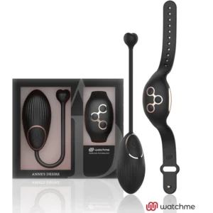ANNE'S DESIRE AD Egg Intimate Device with WATCHME Remote Black/Gold 7.5cm