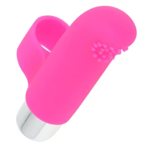 OHMAMA Textured Finger Vibrator 8 cm - Soft Silicone, Powerful Motor