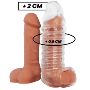 VirilXL V11 Transparent Extension Sheath - Adjustable TPE Intimate System