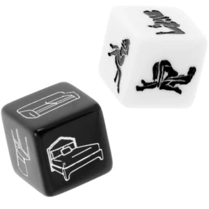 Fetish Submissive Dice Set - Playful Scenario & Location Selector, Resin