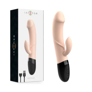 Intense Magnus Dual Natural Rechargeable Silicone Vibrating System 21cm