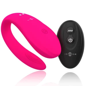 Intense Bruno Partner Double Motor Pink - Remote Control Silicone Device