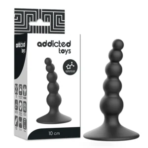 Addicted Toys Silicone Intimate Plug 10 cm Black - Hygienic & Flexible