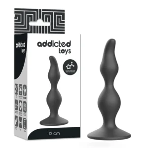 Addicted Toys Black Silicone Intimate Plug 12 cm - Beginner-Friendly