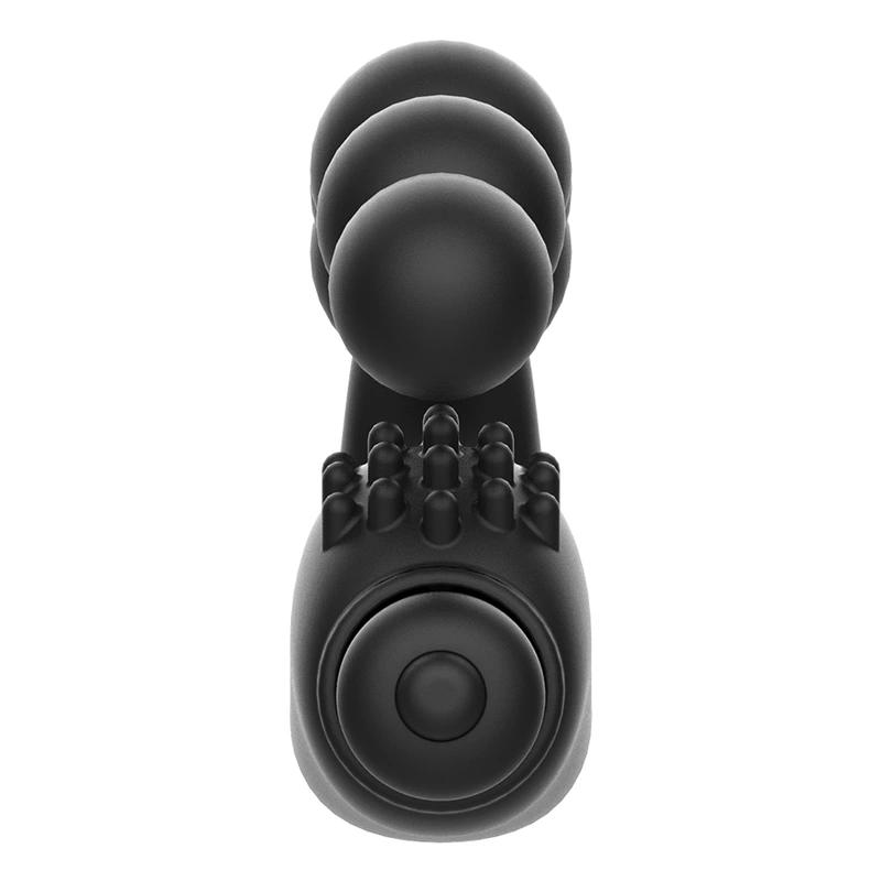 Addicted Toys Vibrating Prostate Massager Anatomical Silicone Black 11cm