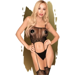 Penthouse Sex Dealer Bodystocking XL - Elegant Net & Lace Design