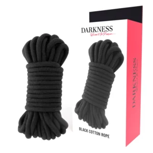 Darkness Japanese Cotton Bondage Rope 20m Black - Durable & Soft
