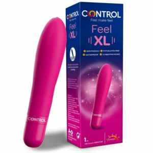 CONTROL Feel XL Vibrating Bullet - Large Size, 5 Modes, Waterproof, Purple