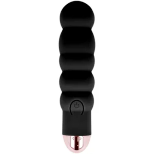 Dolce Vita Six Black - USB Rechargeable Silicone Model, 7 Modes, 13 cm