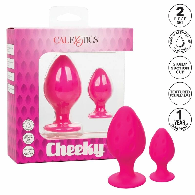 „CalExotics Cheeky“ silikoninis kištukas, rožinis – kompaktiškas ir atsparus vandeniui