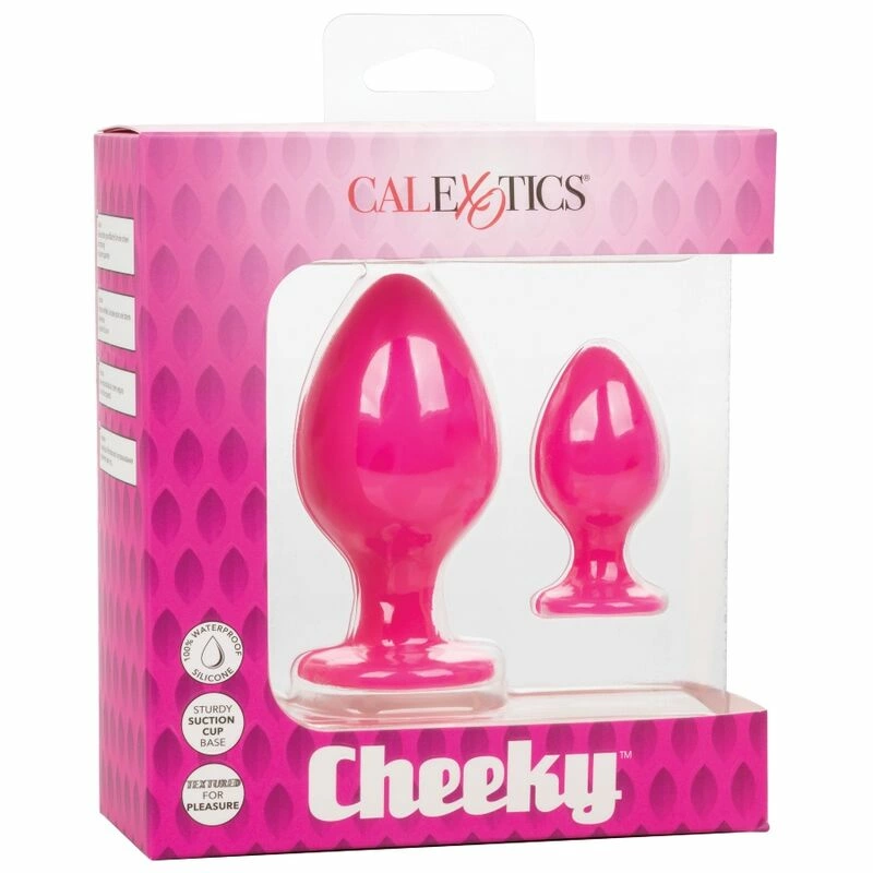 „CalExotics Cheeky“ silikoninis kištukas, rožinis – kompaktiškas ir atsparus vandeniui